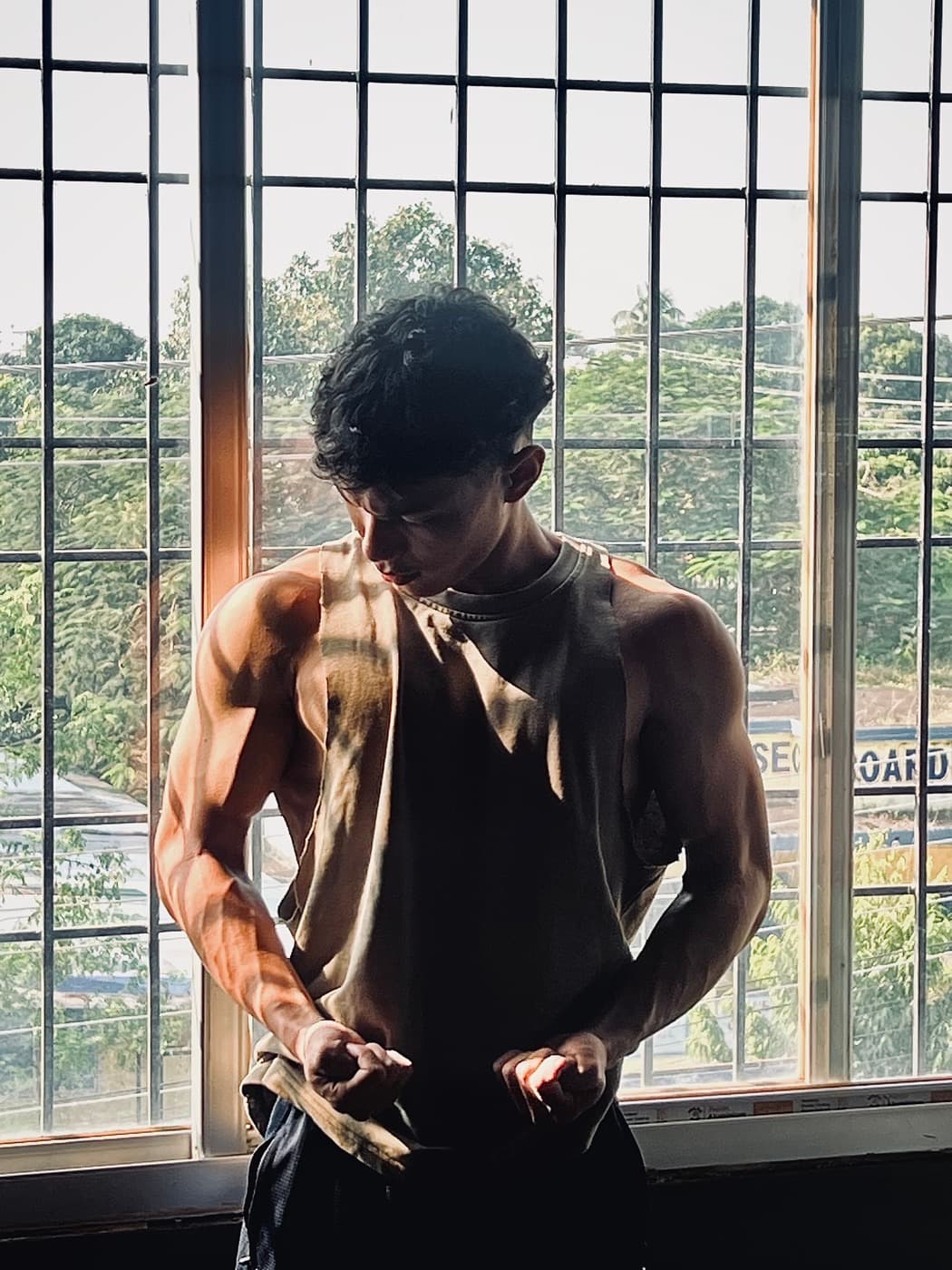 Darshan after, built physique